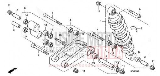 COUSSIN ARRIERE CBF1000A de 2010